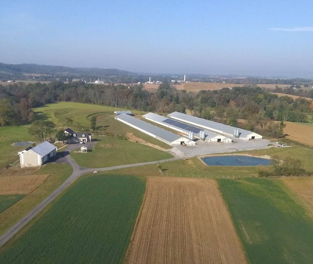The farm from above